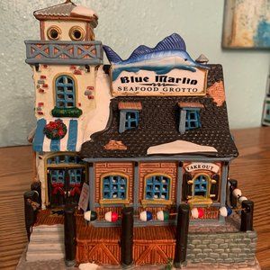 Lemax Blue Marlin Seafood Grotto 2001 RETIRED